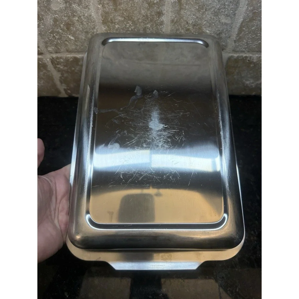 Guy Degrenne 18/10 Stainless Steel Cookware Baking Dish Pan Tray France 7x11x2